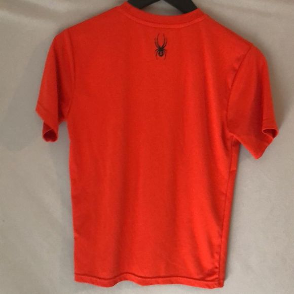 Boys Spyder short sleeve T (orange/black) - Picture 4 of 5